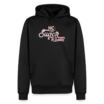 Message Anti-Sügar Clignotant Passion - Sweat à capuche Premium bio Homme - noir - Devant - Nico (187cm)