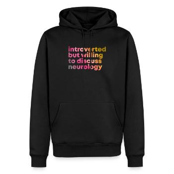Neurologie - Männer Premium Bio Hoodie - Schwarz - Vorne - Nico (187cm)