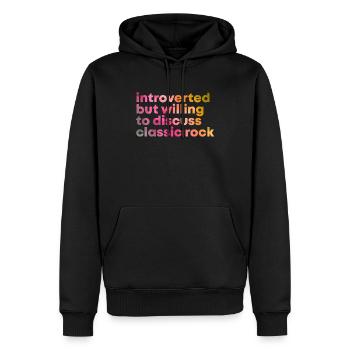 Klassischer Rock - Männer Premium Bio Hoodie - Schwarz - Vorne - Nico (187cm)