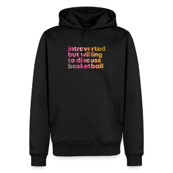 Basketball - Männer Premium Bio Hoodie - Schwarz - Vorne - Nico (187cm)
