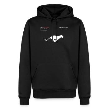 Amu-Leopard - Männer Premium Bio Hoodie - Schwarz - Vorne - Nico (187cm)