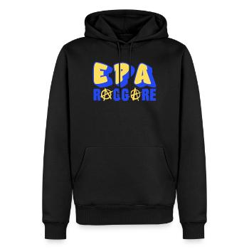 Epa Raggare Punk - Männer Premium Bio Hoodie - Schwarz - Vorne - Nico (187cm)