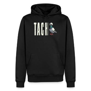 T-Shirt Ruhrpott Tach Dialekt Taube Ruhrgebiet - Männer Premium Bio Hoodie - Schwarz - Vorne - Nico (187cm)