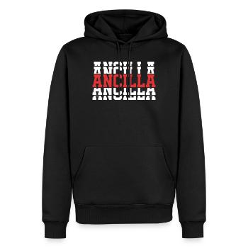 Girl Name Ancilla gestapelte Geschenkidee - Männer Premium Bio Hoodie - Schwarz - Vorne - Nico (187cm)