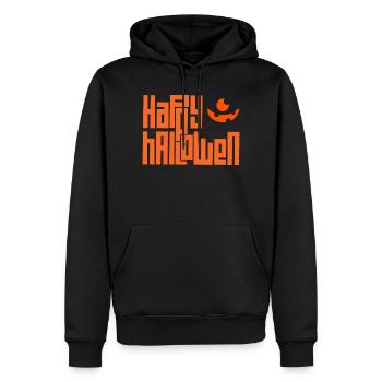Happy Halloween - Men’s Premium Organic Hoodie - black - Front - Nico (187cm)