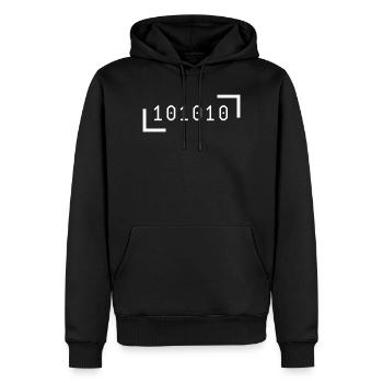 42 the ultimate answer - Men’s Premium Organic Hoodie - black - Front - Nico (187cm)
