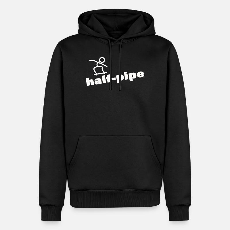 HALF-PIPE - Sweat à capuche Premium bio Homme - noir