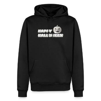 Joyeux halloween - Sweat à capuche Premium bio Homme - noir - Devant - Nico (187cm)