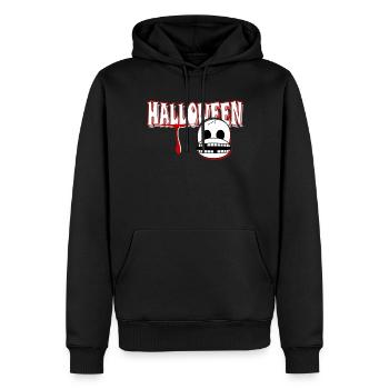 Halloween - Sweat à capuche Premium bio Homme - noir - Devant - Nico (187cm)