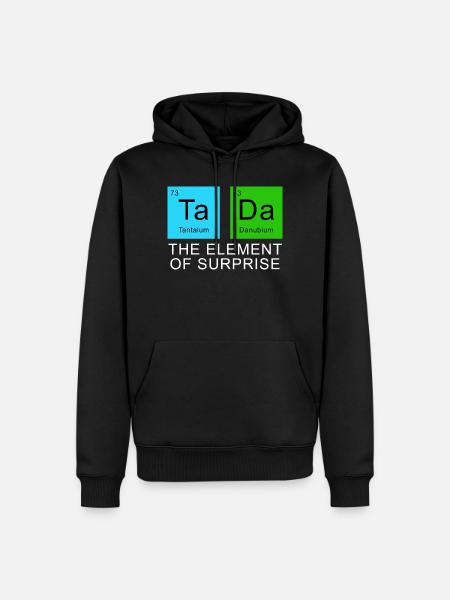 The Element Of Surprise - Men’s Premium Organic Hoodie - black
