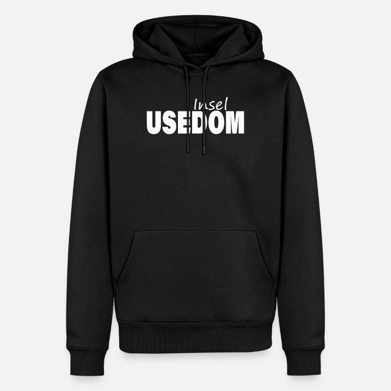 UTILISATION - Sweat à capuche Premium bio Homme - noir