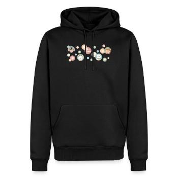 Cute Animals - Merry Christmas - Pattern - Men’s Premium Organic Hoodie - black - Front - Nico (187cm)