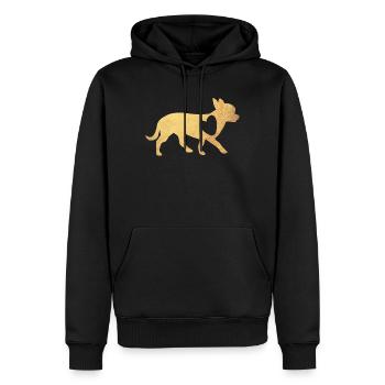 Herz Chihuahua Gold Hunde Fan Liebe Love Wauwau - Männer Premium Bio Hoodie - Schwarz - Vorne - Nico (187cm)