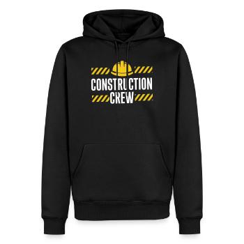 Construction Crew Safety Design - Men’s Premium Organic Hoodie - black - Front - Nico (187cm)