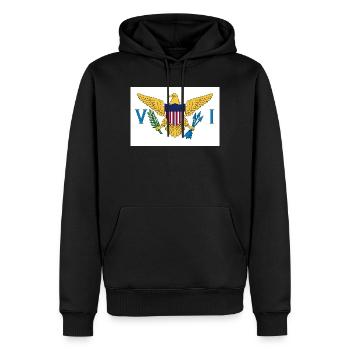 U.S. Virgin Islands - Men’s Premium Organic Hoodie - black - Front - Nico (187cm)
