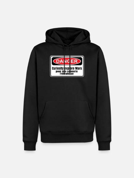 Colonization of Mars - Men’s Premium Organic Hoodie - black