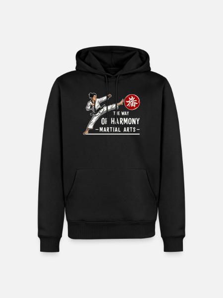 Kampfkunst - Männer Premium Bio Hoodie - Schwarz