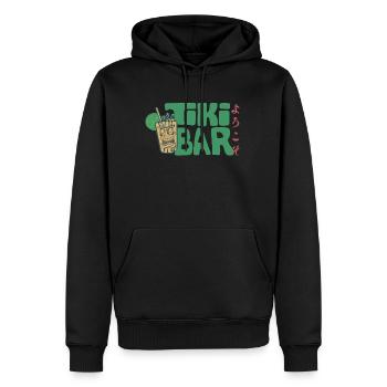 Welcome to the Tokyo Tiki Bar in Japanese - Männer Premium Bio Hoodie - Schwarz - Vorne - Nico (187cm)