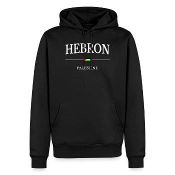 Hebron Flagge Palästina - Männer Premium Bio Hoodie - Schwarz - Vorne - Nico (187cm)
