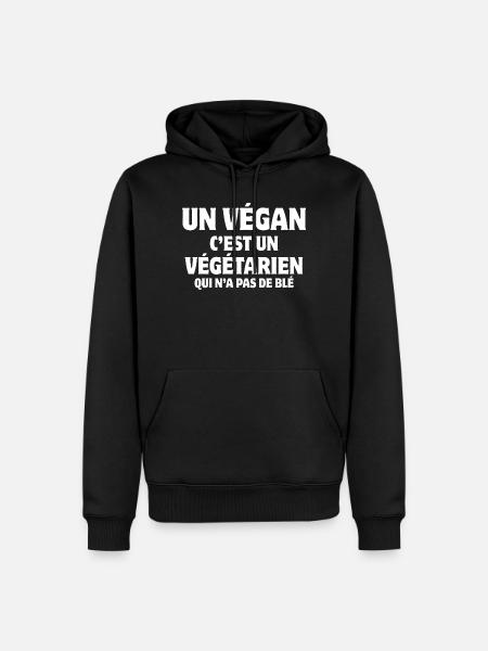 vegan, vegan, vegetarian, food - Men’s Premium Organic Hoodie - black