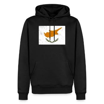 Flagge von Zypern - Männer Premium Bio Hoodie - Schwarz - Vorne - Nico (187cm)