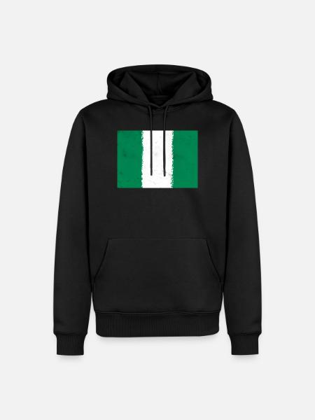 Drapeau du Nigeria - Sweat à capuche Premium bio Homme - noir