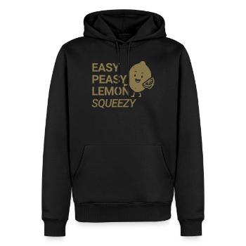 Easy Peasy Lemon Squeezy - Männer Premium Bio Hoodie - Schwarz - Vorne - Nico (187cm)