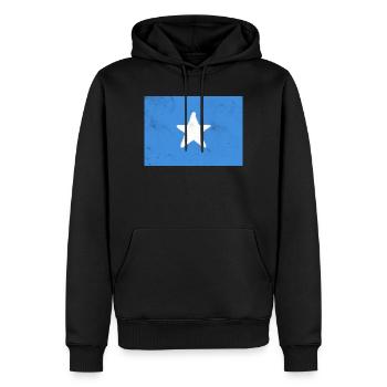 Drapeau de la Somalie - Sweat à capuche Premium bio Homme - noir - Devant - Nico (187cm)