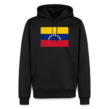 Drapeau du Venezuela - Sweat à capuche Premium bio Homme - noir - Devant - Nico (187cm)