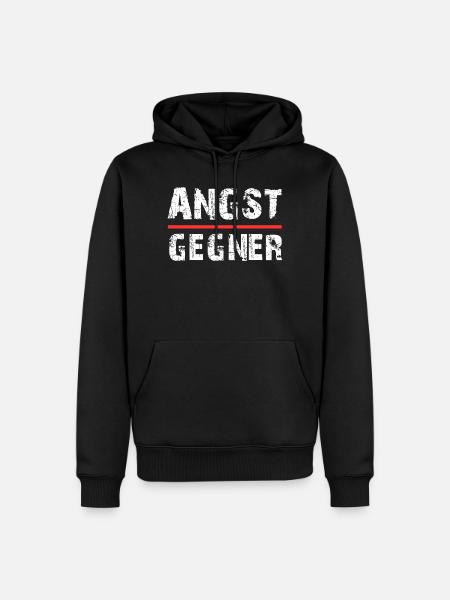 Gamer Angstgegner Furchtlos Kampfgeist - Männer Premium Bio Hoodie - Schwarz