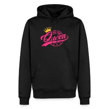 Beer Pong Queen 3 - Männer Premium Bio Hoodie - Schwarz - Vorne - Nico (187cm)