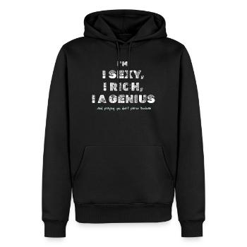 Boolescher Witz – Lustiges Dev-T-Shirt - Männer Premium Bio Hoodie - Schwarz - Vorne - Nico (187cm)
