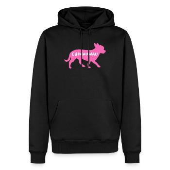 Chihuahua Wauwau Hunde Gassi Tierliebe Hunderasse - Männer Premium Bio Hoodie - Schwarz - Vorne - Nico (187cm)