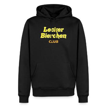 Lecker Bierchen Club Motiv - Männer Premium Bio Hoodie - Schwarz - Vorne - Nico (187cm)