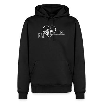 Rad Liebe Fahrradfahrer Geschenk witzig Rad Spruch - Männer Premium Bio Hoodie - Schwarz - Vorne - Nico (187cm)