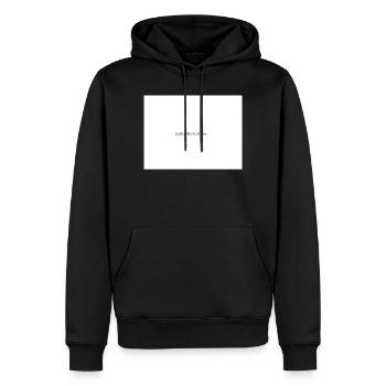 Sei immer du selbst - Männer Premium Bio Hoodie - Schwarz - Vorne - Nico (187cm)