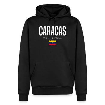 Caracas Venezuela - Männer Premium Bio Hoodie - Schwarz - Vorne - Nico (187cm)