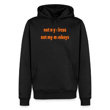 not my circus - Männer Premium Bio Hoodie - Schwarz - Vorne - Nico (187cm)