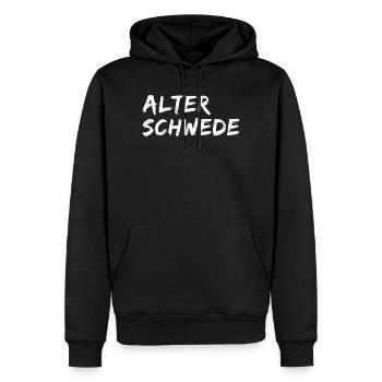Alter Schwede Lustiger Ausdruck Spruch - Männer Premium Bio Hoodie - Schwarz - Vorne - Nico (187cm)