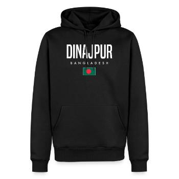 Dinajpur Bangladesh - Sweat à capuche Premium bio Homme - noir - Devant - Nico (187cm)
