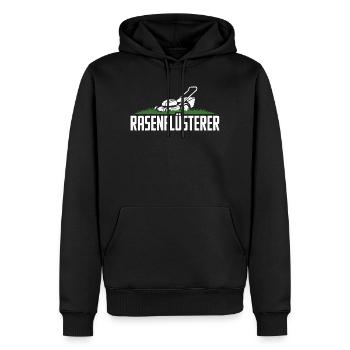 Rasenflüsterer Garten Rasenmäher Rasenflüsterer - Männer Premium Bio Hoodie - Schwarz - Vorne - Nico (187cm)