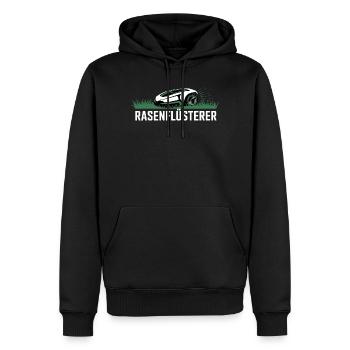 Rasenflüsterer Garten Rasenmäher Rasenflüsterer - Männer Premium Bio Hoodie - Schwarz - Vorne - Nico (187cm)