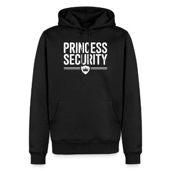 Sécurité de la princesse - Sweat à capuche Premium bio Homme - noir - Devant - Nico (187cm)