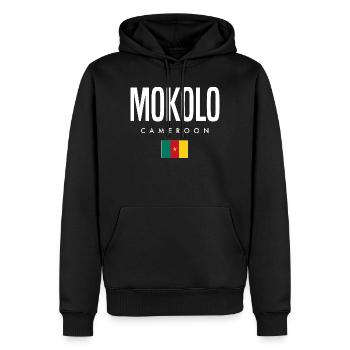 Mokolo Kamerun Kameruner - Männer Premium Bio Hoodie - Schwarz - Vorne - Nico (187cm)
