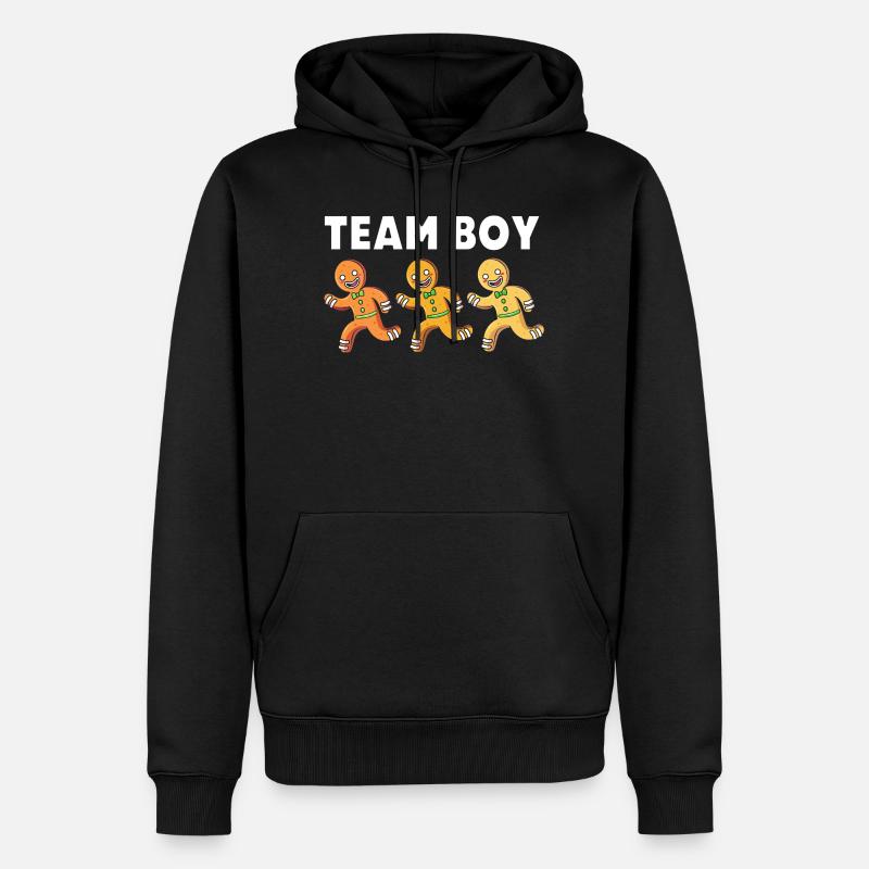 Équipe Garçon Noël - Sweat à capuche Premium bio Homme - noir