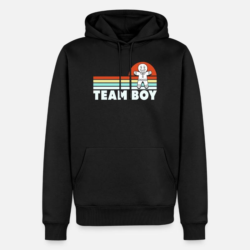 Équipe Garçon Noël - Sweat à capuche Premium bio Homme - noir