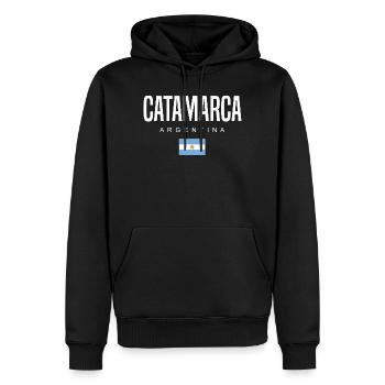 Catamarca Argentine Argentins - Sweat à capuche Premium bio Homme - noir - Devant - Nico (187cm)