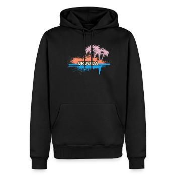 Gift for Grenada - Men’s Premium Organic Hoodie - black - Front - Nico (187cm)