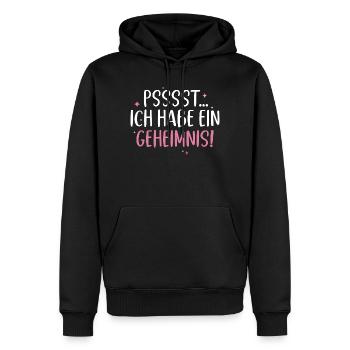 Große Schwester Regenbogen Familie Neue Tochter - Männer Premium Bio Hoodie - Schwarz - Vorne - Nico (187cm)