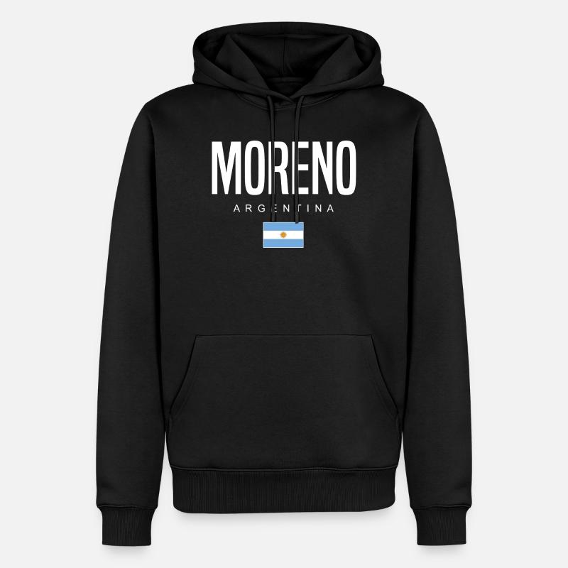 Moreno Argentinien Argentinier - Männer Premium Bio Hoodie - Schwarz
